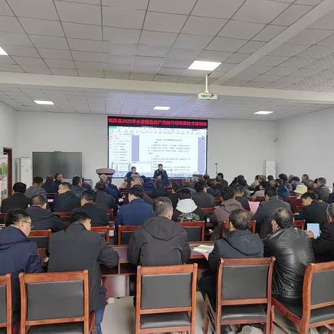 鸡泽县召开2025年小麦绿色高产高效行动项目小麦中后期管理技术培训会