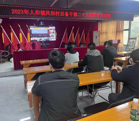 2023年人和镇凤和村后备干部二十大精神学习培训简报