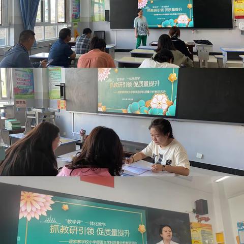 抓教研引领   促质量提升                   ——逯家寨学校小学部质量分析教研活动