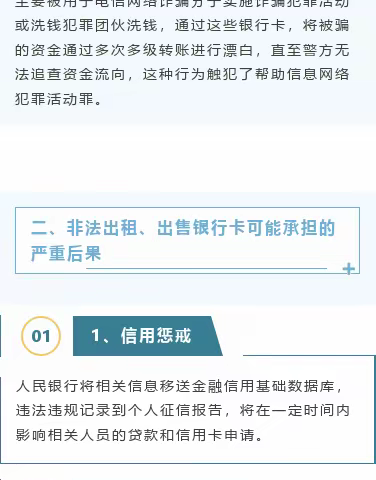 【邮储3·15】关于出租出售银行卡的风险提示