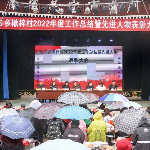 楸梓村2022年度工作总结暨先进人物表彰