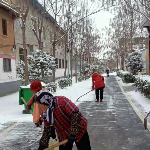 雪后清障暖人心：村组干部带领村民共筑平安路