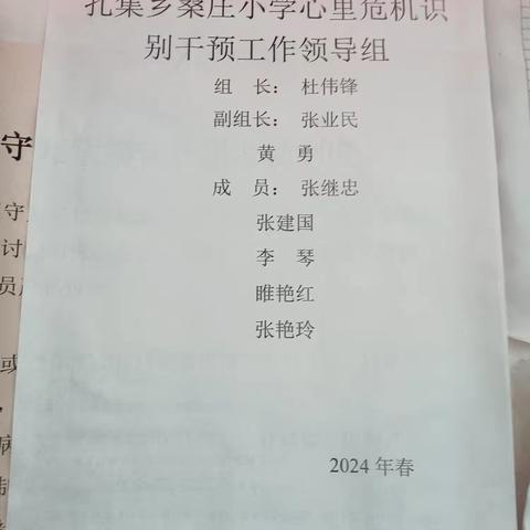 孔集乡桑庄小学——教师心理健康教师培训