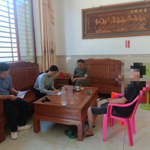 临高县司法局南宝司法所对犯过失致人死亡罪一案的王某伟进行社会调查