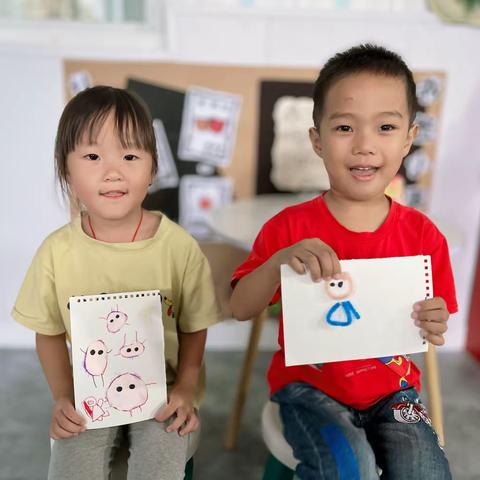 中班——手工《我和弟弟妹妹》+早操《竹兜欢乐跳》
