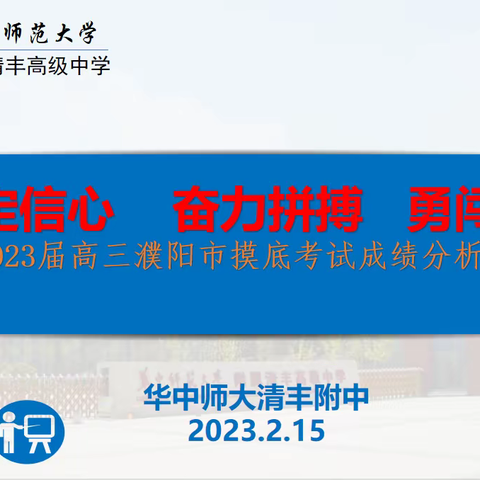 坚定信心·奋力拼搏·勇闯佳绩 ——2023届高三濮阳市摸底考试成绩分析暨表彰会