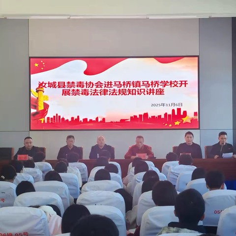 无毒青春，与法同行 ‍——汝城县禁毒协会走进马桥学校开展禁毒知识讲座