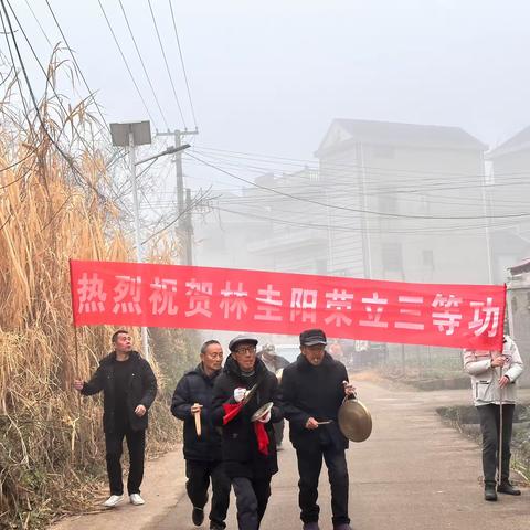 热烈祝贺湾里乡周店村林圭阳同志荣立三等功