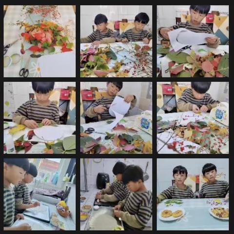 留住秋天，树叶有“画”说——娘娘庄镇下峪中心小学学生手工活动之树叶画