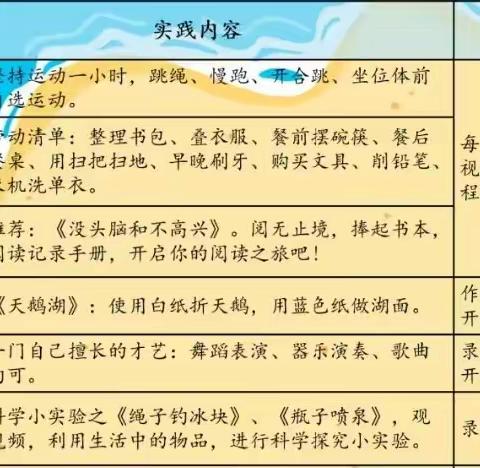 【赤小】缤纷暑假，“暑”你最棒——赤水小学暑假特色实践作业