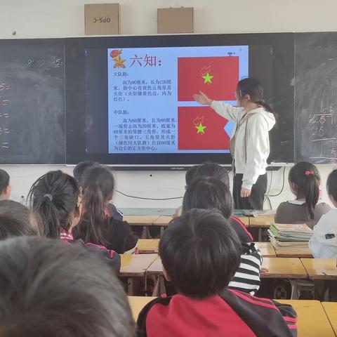 中国少年先锋队鲜艳的红领巾飘扬在胸前