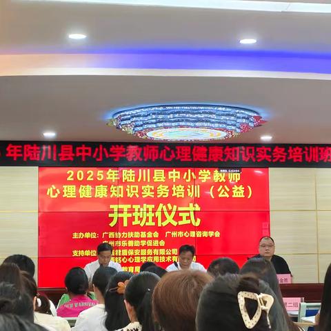 2025年陆川县中小学教师心理健康知识实务培训（第九小组）