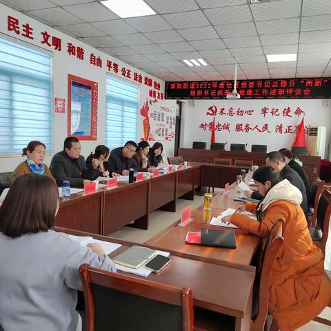 梁苑街道召开2022年度社区党委书记及部分“两新”党组织书记抓基层党建工作述职评议会