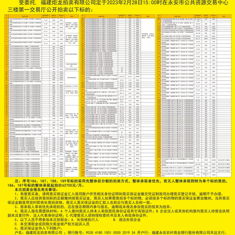 20230228拍卖公告