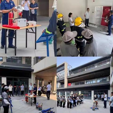 筑牢防火墙，守护家园安——开源社区联合消防站及龙湖物业开展消防安全演练