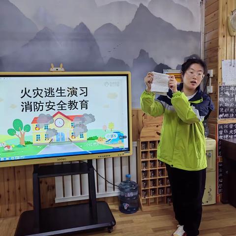 渭城区小叮当幼儿园消防安全演练