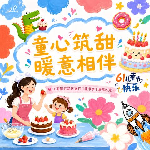 东营新区支行成功举办“童心筑甜，暖意相伴”六一亲子蛋糕沙龙活动