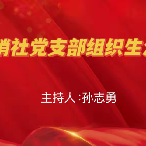 地区供销社党支部召开2024年度组织生活会