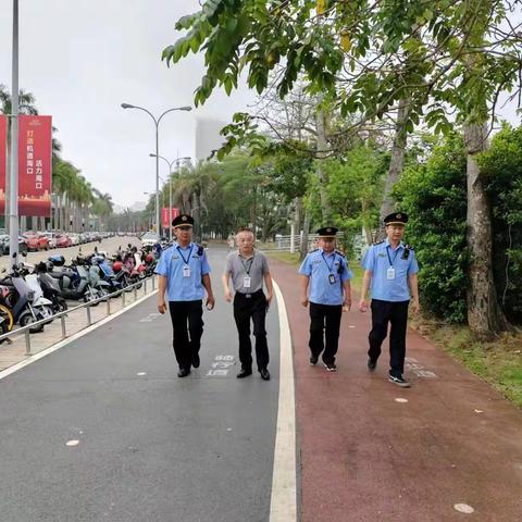 海口市综合行政执法局海洋和渔业行政执法支队开展文明城市巩固提升执法巡查