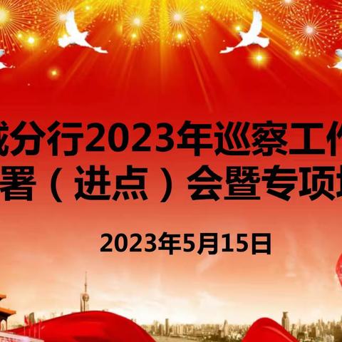 聊城分行召开2023年巡察工作动员部署会
