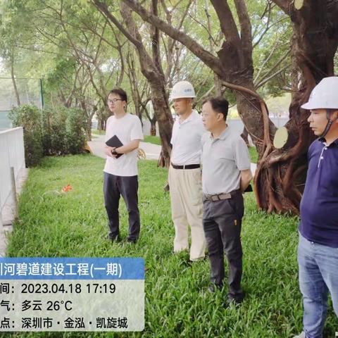 宝安区水务局工程事务中心副主任李英豪率队调研新圳河碧道建设工程（一期）