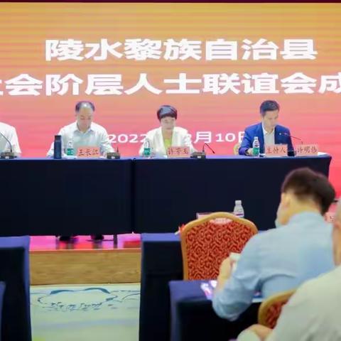 陵水黎族自治县新的社会阶层人士联谊会成立大会暨第一届一次会员大会顺利召开！