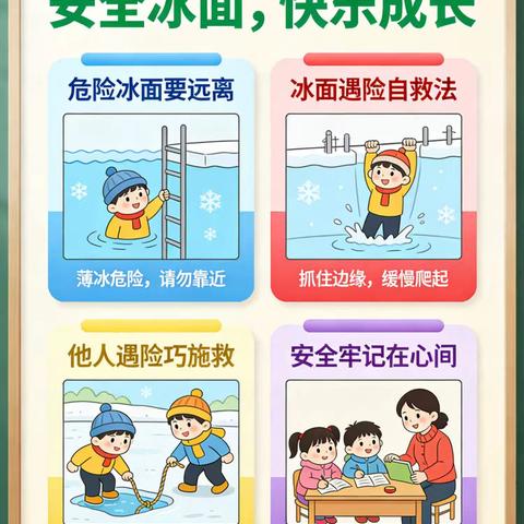 青冈五中冬季冰面安全宣传小知识