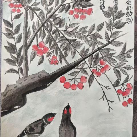 2023年，妈妈在老干部大学画的画