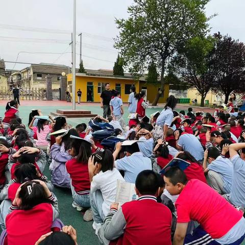 防震小卫士，安全大行动 ——北义城小学进行防震疏散演习活动