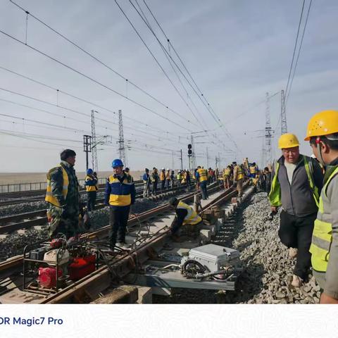 下南泉道岔插入施工攻坚