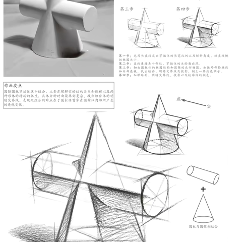 周五晚上《组合体素描2》