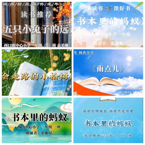 西口镇中心小学整本书共读成果展评活动