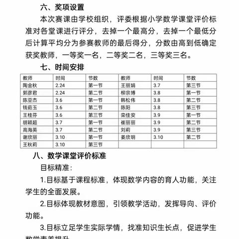 不负春光及时行 赛课研讨踏新程——文苑街小学开展数学评优课活动