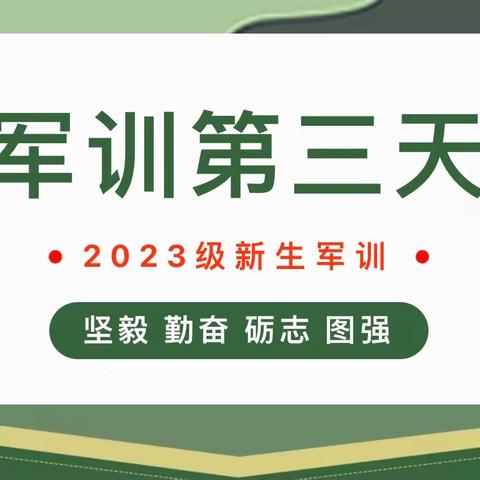 军训日记 | 坚韧拼搏，超越自我——汽车校区2023级新生军训第三天