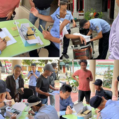 莺歌海镇网格员进行DNA血样采集