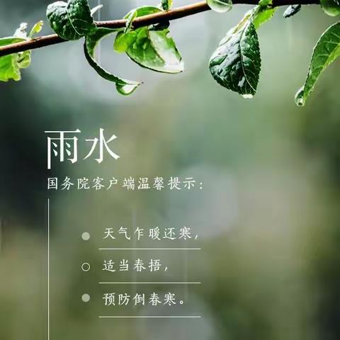 【二十四节气】图说雨水——好雨知时节，当春乃发生