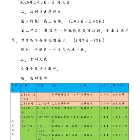 春风化雨耕耘早 一路繁花“语”润心 ——开发区2025年春季小学语文集体备课活动