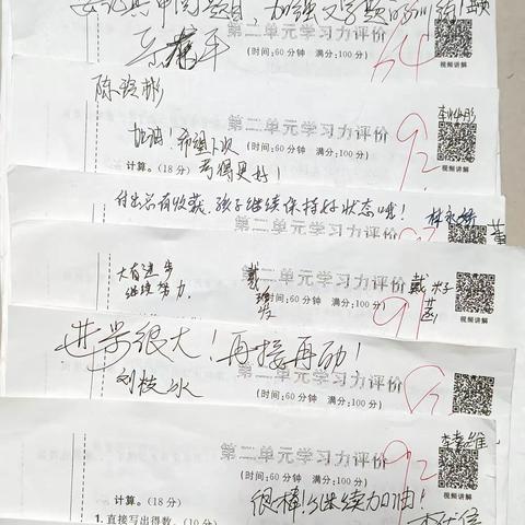 表扬四小六14班家长