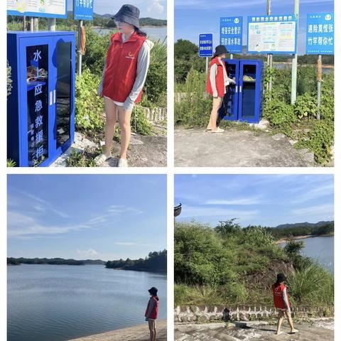 圭峰镇团委协同圭峰中学开展防溺水安全巡逻工作
