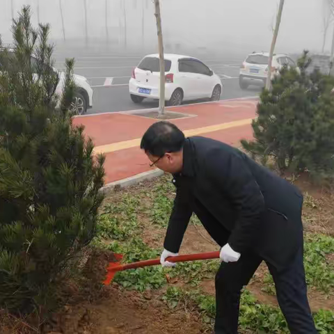 守护“生态绿” 共建“环保蓝”—— 平顶山高新投资建设集团开展春季义务植树活动