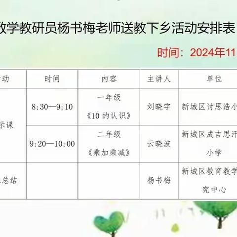 送教交流促成长 协同共研促提升 ——记新城区义务教育教学改革实验区系列活动之数学学科送教共研活动