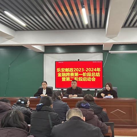 乐安邮政2023-2024年金融跨赛第一阶段总结暨第二阶段启动会