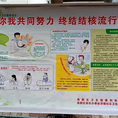 洪楼社区卫生服务站结核宣传