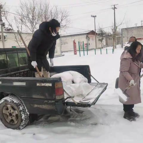 我为群众办实事—撒盐除冰便出行   心系群众保平安