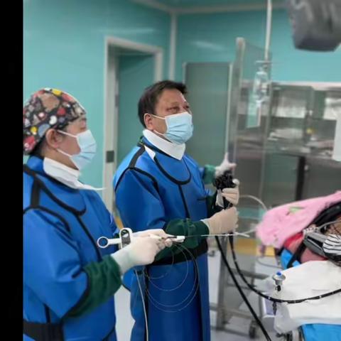兰陵开源医院孔庆印教授配合子母镜完成一例胆总管取石术
