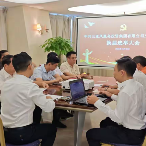 三亚凤凰岛投资集团党支部顺利召开党支部换届选举党员大会