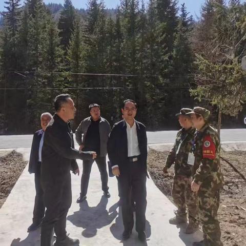 冯兴平督导冶力关林场清明春耕期森林防火工作