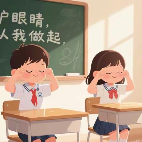 守护“瞳”真，预防近视--实小永昌近视防控宣传教育月活动。