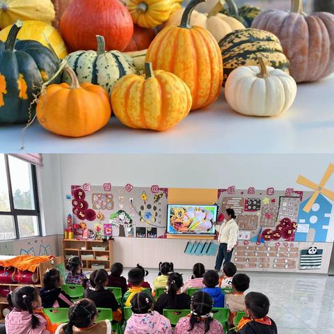 【万家乡蓝天幼儿园】食育课堂——《南瓜🎃甜筒🍦》