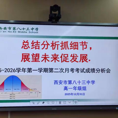 以数为舟析得失 凝心共育启新程 ——高一年级十二月月考质量分析会纪实